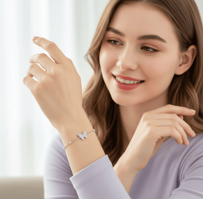 Butterfly Charm Adjustable Bracelet