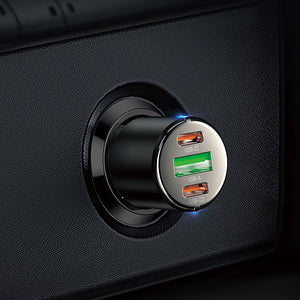 Hoco - 3 Port Car Charger (NZ6)